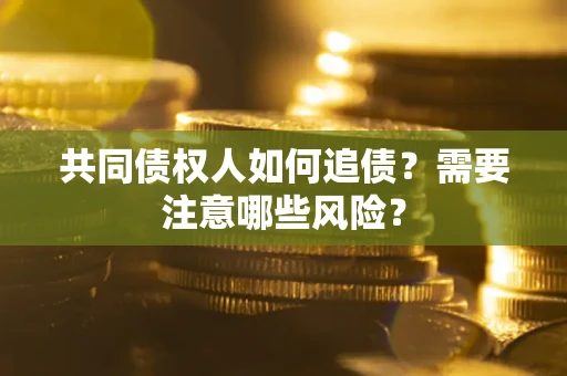 武汉共同债权人如何追债？需要注意哪些风险？