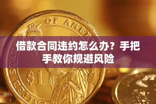 武汉借款合同违约怎么办？手把手教你规避风险