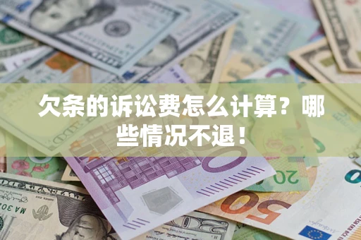 武汉欠条的诉讼费怎么计算？哪些情况不退！