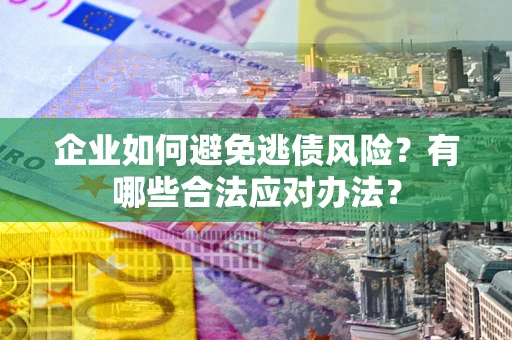 武汉企业如何避免逃债风险？有哪些合法应对办法？