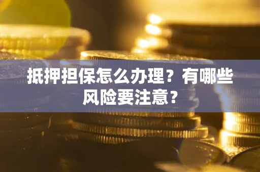 武汉抵押担保怎么办理？有哪些风险要注意？
