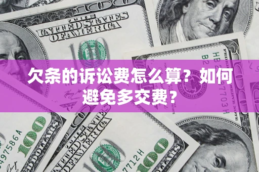 武汉欠条的诉讼费怎么算？如何避免多交费？