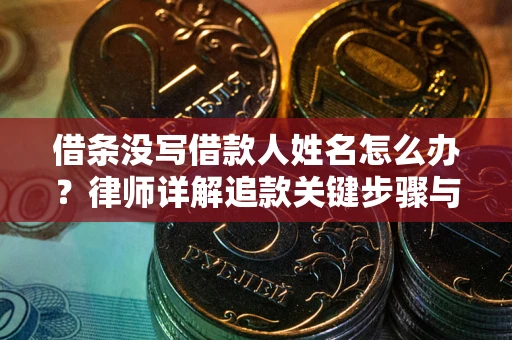 武汉借条没写借款人姓名怎么办？律师详解追款关键步骤与证据链构建