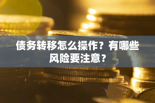 武汉债务转移怎么操作？有哪些风险要注意？
