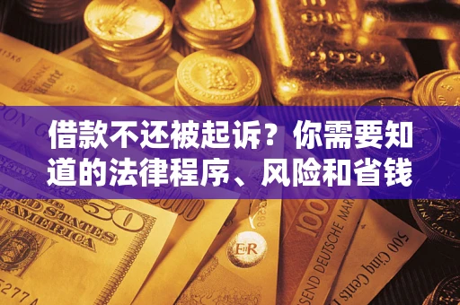 武汉借款不还被起诉？你需要知道的法律程序、风险和省钱技巧