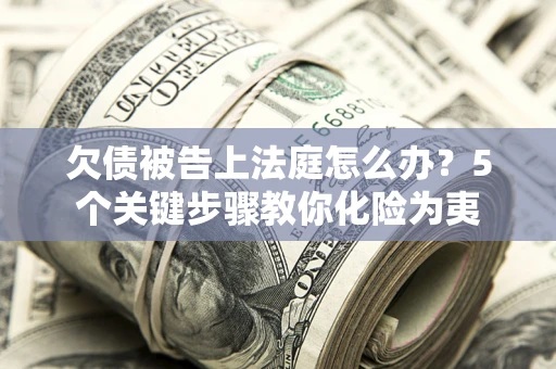 武汉欠债被告上法庭怎么办？5个关键步骤教你化险为夷