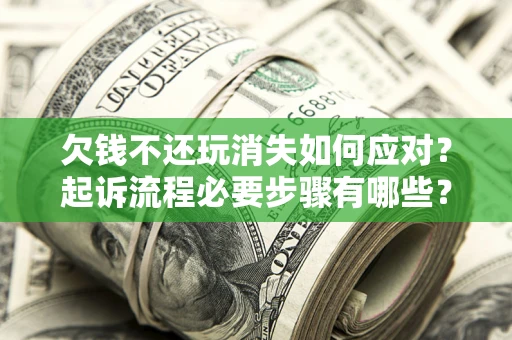 武汉欠钱不还玩消失如何应对？起诉流程必要步骤有哪些？