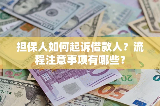 武汉担保人如何起诉借款人？流程注意事项有哪些？