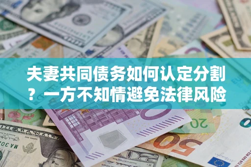 武汉夫妻共同债务如何认定分割？一方不知情避免法律风险必看！